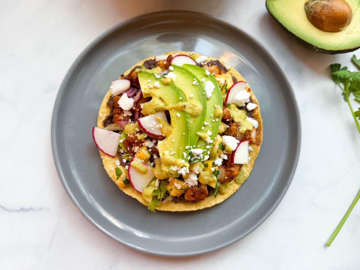 easy weeknight shrimp tostadas